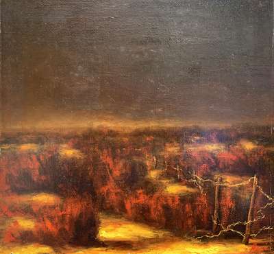 Landscape at sunset - Acci Giovanni